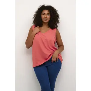 Blusa feminina KAFFE Curve Elisa image-1