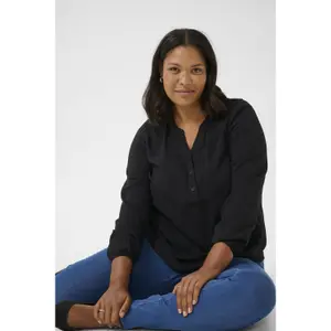 Blusa de manga larga para mujer KAFFE Curve Mahlena image-3