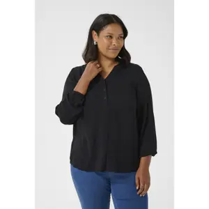 Blusa de manga larga para mujer KAFFE Curve Mahlena image-2