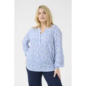 Blusa de manga larga para mujer KAFFE Curve Mahlena image-2