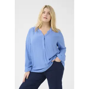 Blusa de manga larga para mujer KAFFE Curve Mahlena image-2