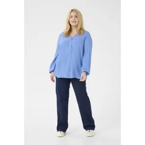 Blusa de manga larga para mujer KAFFE Curve Mahlena image-1