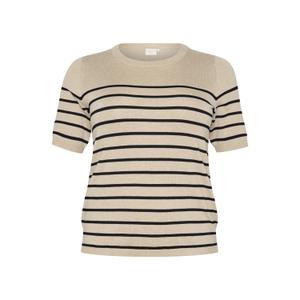 10582914-106996-women-s-striped-t-shirt-kaffe-curve-lizzy-feather-gray-mel-black