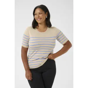 Camiseta de rayas para mujer KAFFE Curve Lizzy image-2