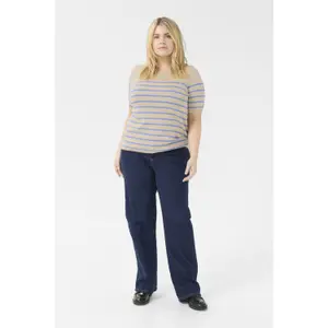 Camiseta de rayas para mujer KAFFE Curve Lizzy image-3