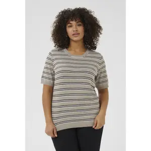 Camiseta de rayas para mujer KAFFE Curve Lizzy image-2