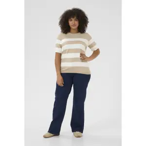 Camiseta de rayas para mujer KAFFE Curve Lizzy image-1