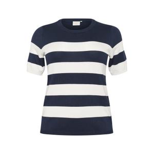 10582914-107457-women-s-striped-t-shirt-kaffe-curve-lizzy-midnight-chalk-stripe