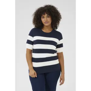 Camiseta de rayas para mujer KAFFE Curve Lizzy image-1