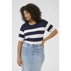 Camiseta de rayas para mujer KAFFE Curve Lizzy image-2