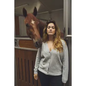 Cardigã feminino KAFFE Curve Sylvia image-3