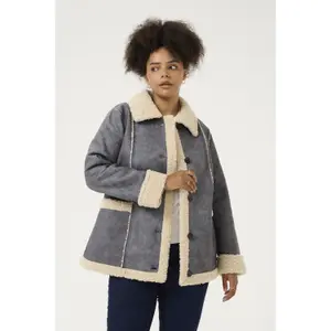 Women's fleece KAFFE Curve Shirla image-2