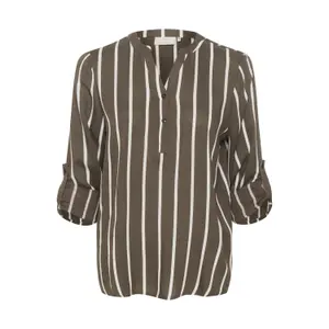 Blusa de manga comprida para mulher KAFFE Stridy image-0
