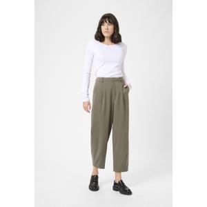 Womens cropped chino trousers KAFFE Merle image-2
