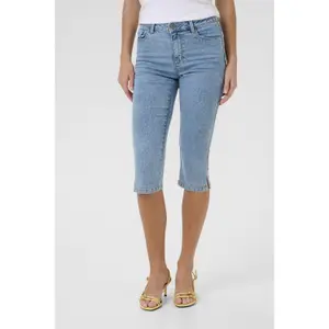 Röhrenjeans Damen KAFFE Vicky Capri image-5
