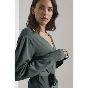 Cardigan cruzado mulher KAFFE Anno Astrid image-5