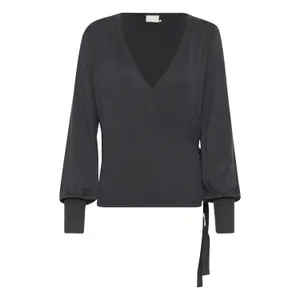 Dames cardigan met wikkelhouder KAFFE Anno Astrid image-0