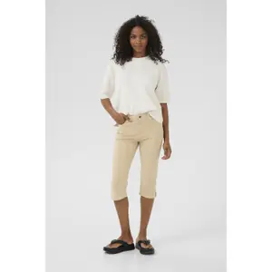 Damskie jeansy slim KAFFE Zelina Capri image-2