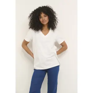 Camiseta de mujer con cuello de pico KAFFE Marin image-3