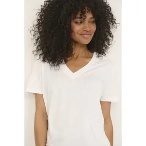 Camiseta de mujer con cuello de pico KAFFE Marin image-5