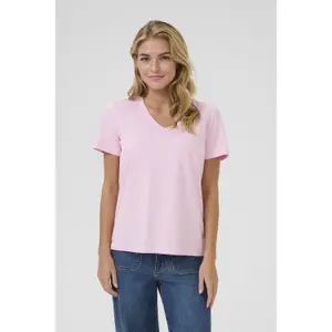 Camiseta de mujer con cuello de pico KAFFE Marin image-3