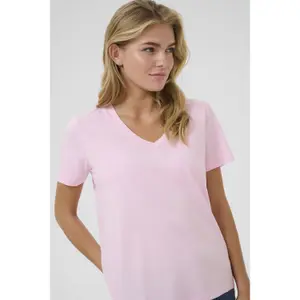 Camiseta de mujer con cuello de pico KAFFE Marin image-5
