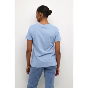 T-shirt col V femme KAFFE Marin image-5