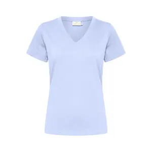 T-shirt col V femme KAFFE Marin image-6