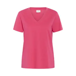 Camiseta de mujer con cuello de pico KAFFE Marin image-1