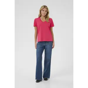 Camiseta de mujer con cuello de pico KAFFE Marin image-2