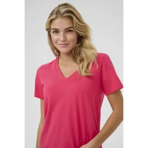 Camiseta de mujer con cuello de pico KAFFE Marin image-5