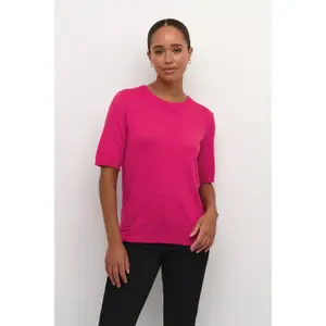Pullover mit kurzen Ärmeln, Frau KAFFE Lizza image-2