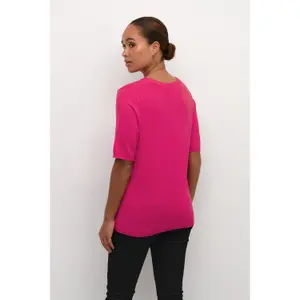 Pullover mit kurzen Ärmeln, Frau KAFFE Lizza image-4