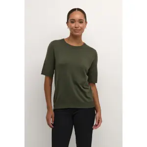 Pullover mit kurzen Ärmeln, Frau KAFFE Lizza image-2