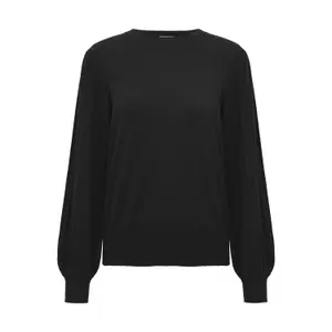 10507905-100121-pull-en-tricot-femme-kaffe-lone-black-deep