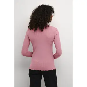 Women's long sleeve turtleneck T-shirt KAFFE Drew image-4