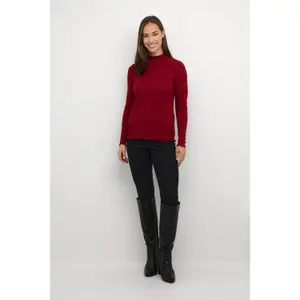 T-shirt de gola alta para mulher KAFFE Drew image-1