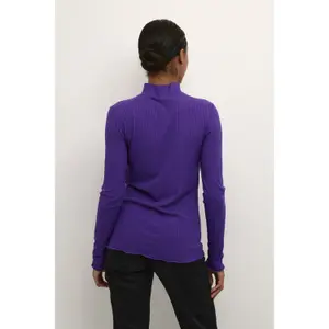 T-shirt de gola alta para mulher KAFFE Drew image-4