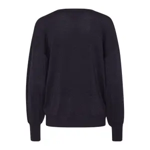 Sweter damski z okrągłym dekoltem KAFFE Regina image-1