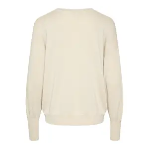 Sweter damski z okrągłym dekoltem KAFFE Regina image-1