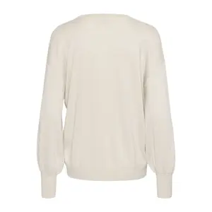 Sweter damski z okrągłym dekoltem KAFFE Regina image-3