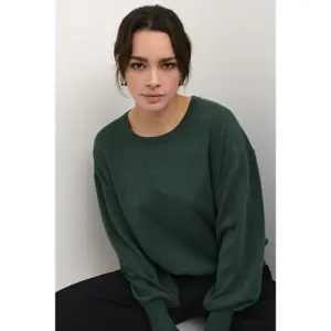 Sweter damski z okrągłym dekoltem KAFFE Regina image-5