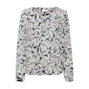 Blusa feminina com decote em v KAFFE Mari Amber image-0