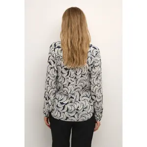 Blusa feminina com decote em v KAFFE Mari Amber image-4