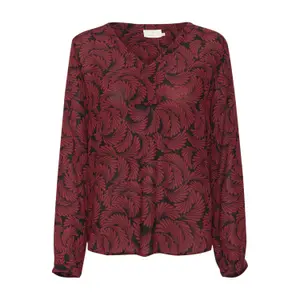 Camicetta donna con scollo a V KAFFE Mari Amber image-0
