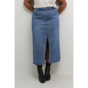 Denim skirt for women KAFFE Asinem image-3