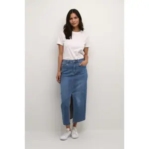 Denim skirt for women KAFFE Asinem image-6