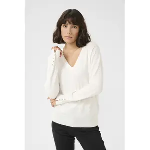 Pullover de malha com decote em V para mulher KAFFE Lizza image-2