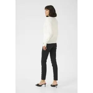 Pullover de malha com decote em V para mulher KAFFE Lizza image-4