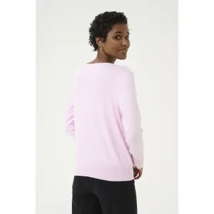 Pullover de malha com decote em V para mulher KAFFE Lizza image-4